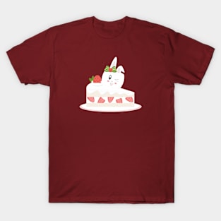 Bunny Marshmallow and Strawberry Cake T-Shirt